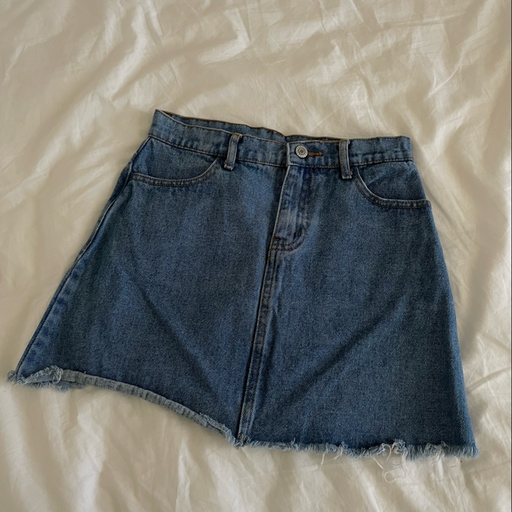 Brandy Melville Jean Mini Skirt